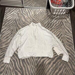 Lululemon Athletica White Bomber Jacket